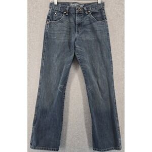 Wrangler Retro Youth Boy's Jeans 16 R (30x30) Relaxed Bootcut Denim Adj Waist